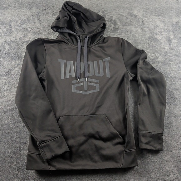 Tapout Other - Tapout Hoodie Unisex Size M Black Athletic Pullover Long Sleeve Fleece Lined